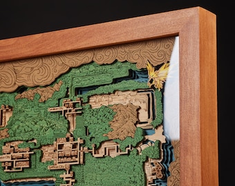 3D Wood Map Of The First Region