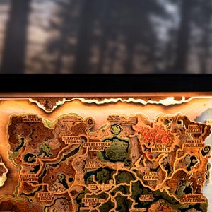 Mapa de Hyrule 2.0 con iluminación, decoración moderna para sala de juegos, lámpara de noche con mapa TOTK