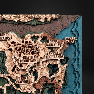 The Hyrule 3D Poster, detaillierte BOTW Schrein Karte, personalisiertes Muttertagsgeschenk, Breath Wild Schrein Karte