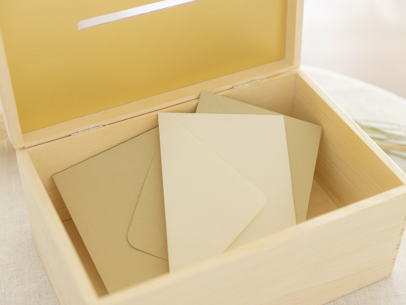 Personalized Wooden Envelope Box With Engraving Wedding Gift Etsy