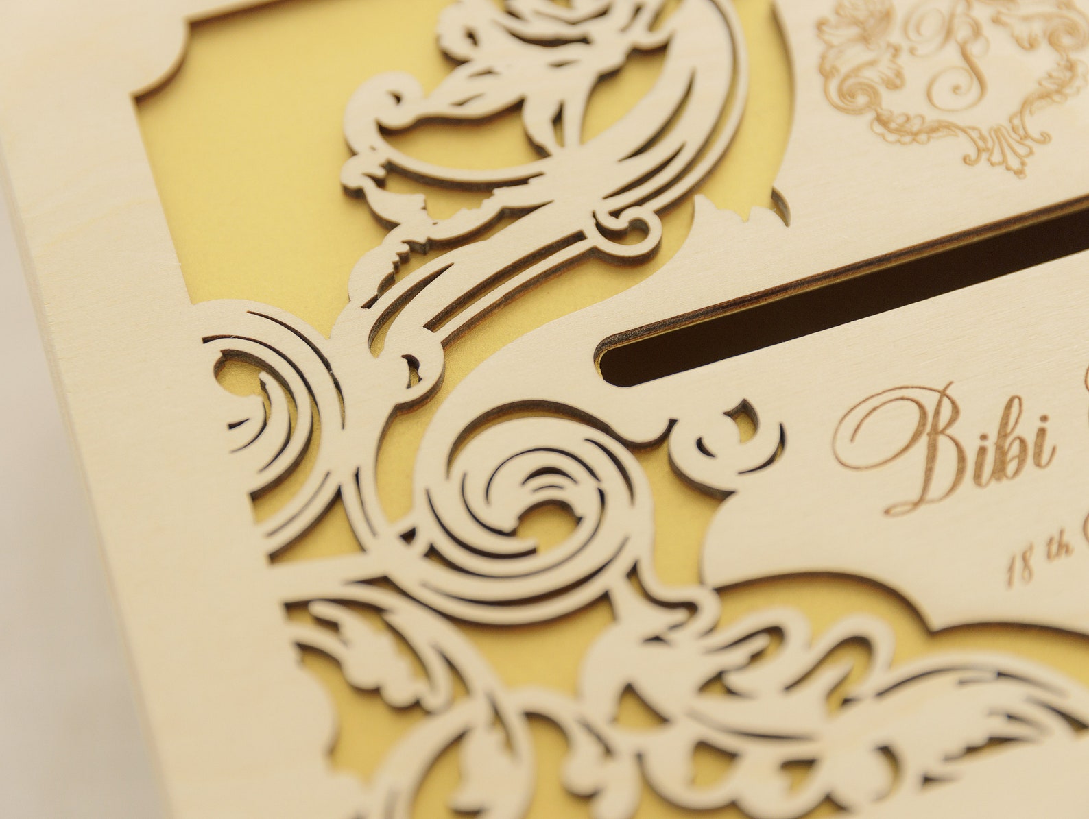 Personalized Wooden Envelope Box With Engraving Wedding Gift Etsy