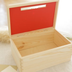 Boîte en bois personnalisée avec gravure arbre enveloppe boîte cadeau de mariage baptême image 5