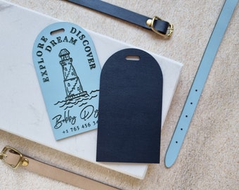 Personalized Luggage Tag Personalized Monogram Luggage Tag, Gift for Travel Lovers, Christmas Gift