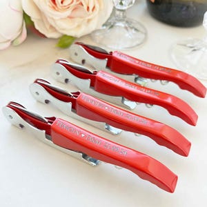 Personalised Corkscrew, Custom Name Engraved Wine Bottle Opener, Wedding Favors, Bachelor Party Gift
