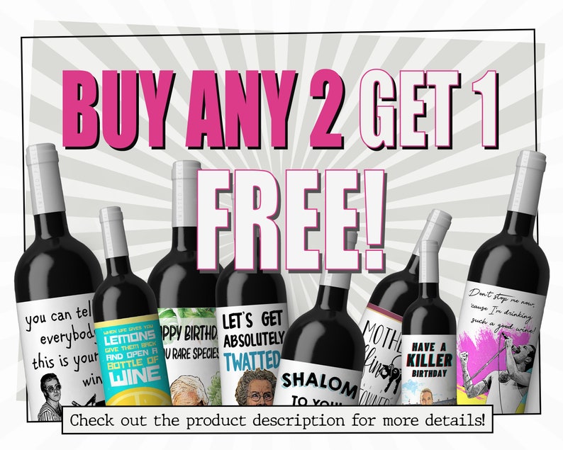 Absolutely Fabulous Joanna Lumley - Ab Fab Patsy - Wine Bottle Sticker ...