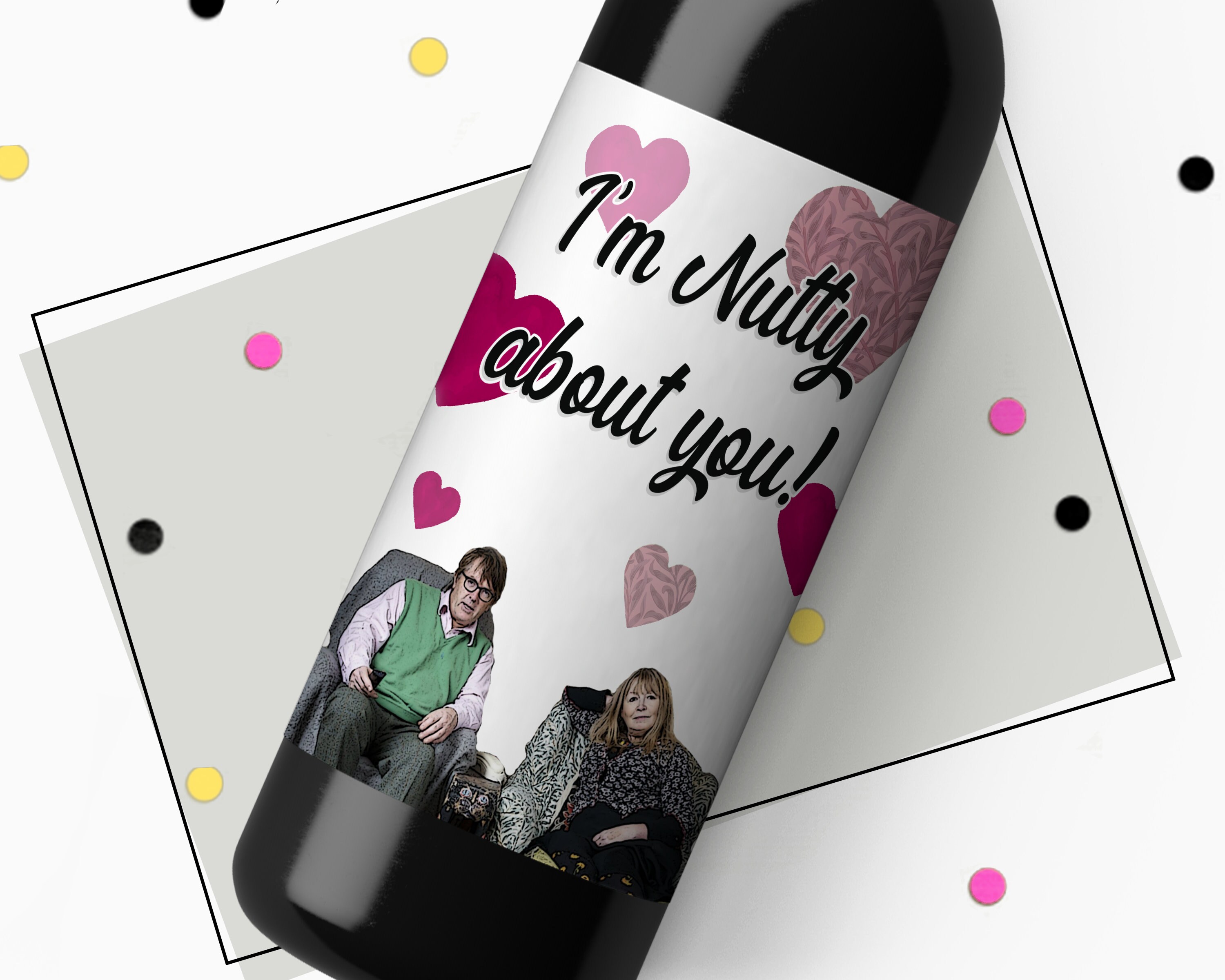 Gogglebox Giles and Mary Valentines Day Wine Label Have A ...