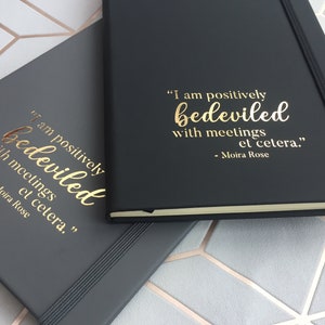 Schitts Creek Moira Quote - Funny Moira Rose - A5 Notebook - Positively Bedeviled With Meetings Notepad bild 2