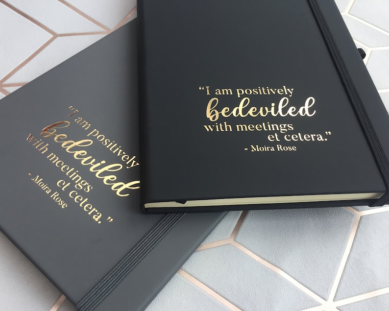 Schitts Creek Moira Quote - Funny Moira Rose - A5 Notebook - Positively Bedeviled With Meetings Notepad bild 2