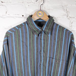 Vintage 90s Long Sleeve Shirt Navajo Size M-L Main