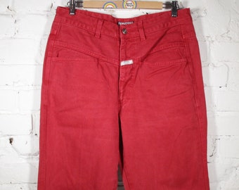 Pantalones vintage de cintura alta para mujer, talla 48, años 80 y 90, cerrados.