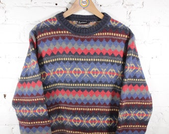 Vintage 80s knitted sweater size L Luciano