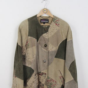 vintage années 80 90 veste en cuir manteau en cuir Taille XL (44, taille femme) Giorgio Mobiani