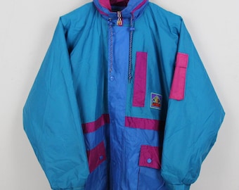 Vintage 90s Rain Jacket Size S Jeantex Windbreaker Lined - Etsy