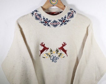 Vintage 80s knitted sweater size S (women&#39;s size) Kix / United Colors of Benetton