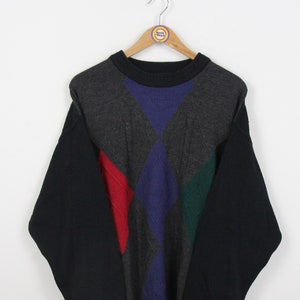 Vintage 80s knitted sweater Size L Enzo Lorenzo