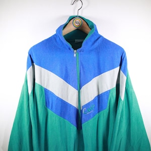 Vintage 90s Windbreaker Sports Jacket XL Training Jacket 