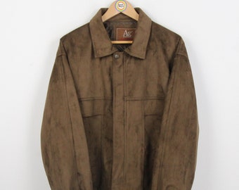 Vintage 90s Velor Jacket Size M AE