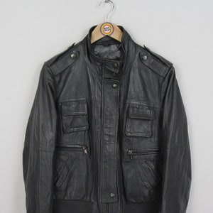 vintage années 80 90 Veste en cuir Taille S-M (Taille Femme) Imperial
