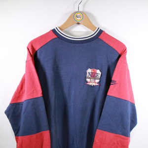 Vintage 90s Sport Sweater Pullover S Nike Blue Ribbon Sports