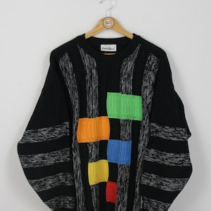 Vintage 80s knitted sweater Size M Carlo Colucci Made in Germany