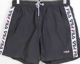 Pantalones cortos deportivos vintage de los 90, talla S, pantalones cortos deportivos Fila