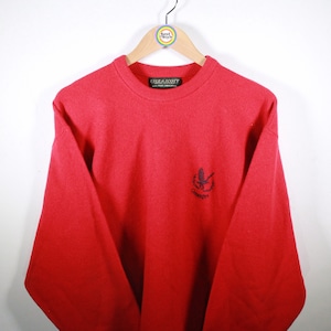 Vintage 80s Knitted Sweater Size M Lyle & Scott Hawick Scotland 100% Pure Lambswool