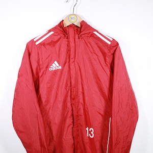 Vintage 90s rain jacket slip-on jacket S (176 child size) Adidas windbreaker Jürgens Sport Shop Schwelm