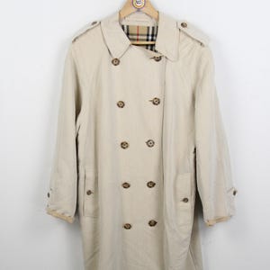 Vintage 90s Burberry Coat Trench Coat Size L (Women&#39;s Size) Burberrys