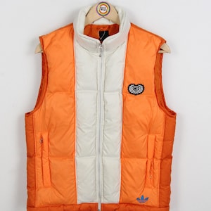 Vintage 90s Puffer Vest Size S Adidas Winter Down Feather