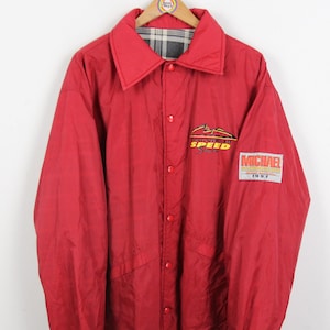 Vintage 90s Michael Schumacher 1997 Original Team Edition Sports Jacket Rain Jacket Size XL Training Jacket Sports Parka