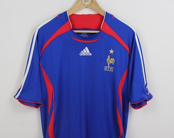 Vintage T-shirt Jersey Size XL France 2006 Home FFF World Cup - Etsy