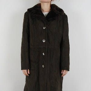 Vintage 80s 90s Lambskin Coat Leather Jacket Size L (Women&#39;s Size) Lambskin Jacket Leather Coat