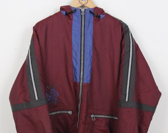 Vintage 90s Ski Jacket Skiblouson Winter Jacket Size L Snow Fun