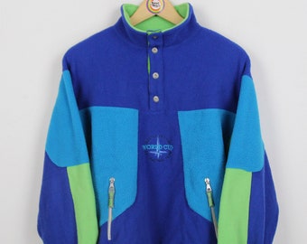 Vintage 90s fleece sweater Size XS Cacao High Tech