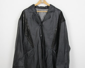 Vintage 80s 90s Leather Jacket Size L-XL (Women&#39;s Size) Canda