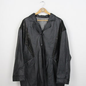 vintage années 80 90 Veste en cuir Taille L-XL (Taille Femme) Canda