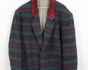 S*様 90s vtg   wool bomber jac Vintage 90s Wool Bomber Jacket - Size L - Etsy