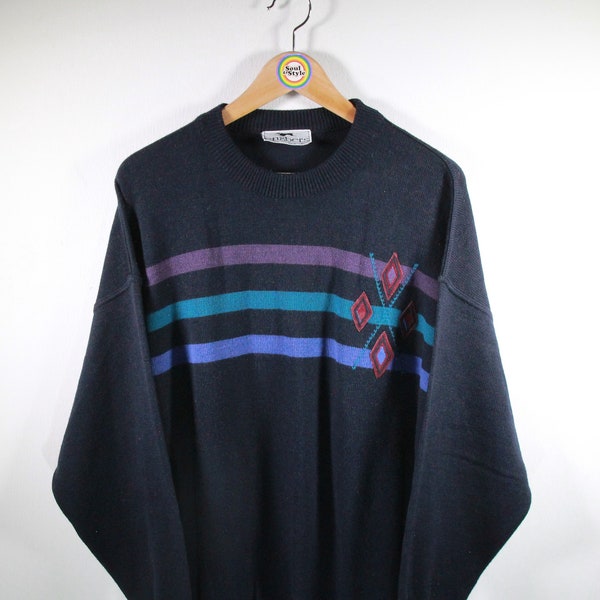 Vintage 80s Strickpullover Size M engbers