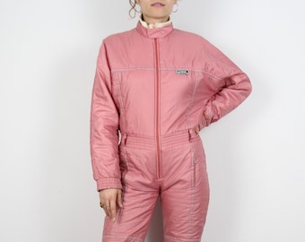 vintage Rétro Sergio Tacchini 80s 90s Ski Suit Skisuit Snowsuit Wear Jumpsuit Taille S (Taille Femme) Femmes Femmes