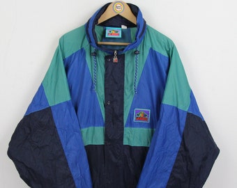 Vintage 90s Regenjacke XL Jeantex Windbreaker