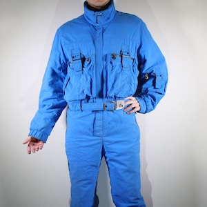 Vintage Retro 80s 90s Ski Suit Skisuit Snowsuit Wear Jumpsuit Size M 5th avenue Men