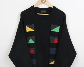 Vintage Carlo Colucci Strickpullover Size L-XL (58) Sweater Sweatshirt