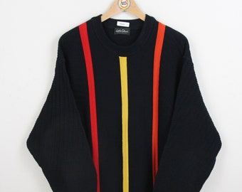 vintage Carlo Colucci Tricoté Pull Taille L (56) Pull Sweat-shirt
