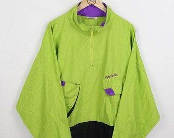 Vintage 90s Sportjacke L Reebok Trainingsjacke Sportparka Schlupfjacke