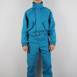Vintage Retro 80s 90s Ski Suit Skisuit Snowsuit Wear Jumpsuit Size S-M Diadora Men