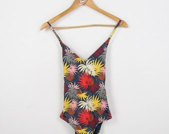 Vintage Badeanzug Swimsuit Damen M-L Schwimmanzug Retro Bademode