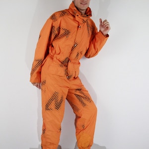 Vintage Retro 80s 90s Ski Suit Skisuit Snowsuit Wear Jumpsuit Size S Nordica Men