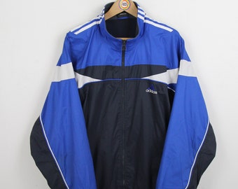 veste de sport vintage des années 90 L Adidas veste d’entraînement parka de sport