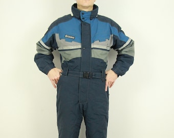 Traje de esquí vintage retro de los años 80 y 90, traje de nieve, mono, talla S-M, Colmar para hombre