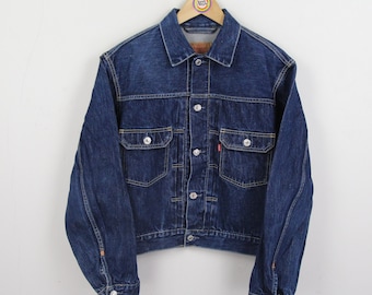 Vintage 90s Jeans Jacket Denim Jacket Size S-M Levi Strauss Levi's 70502